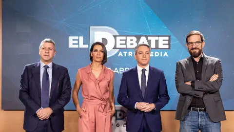 Santiago González, Vicente Vallés, Ana Pastor y César González Santiago González, Vicente Vallés, Ana Pastor y César González