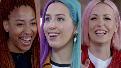 Sweet California se enfrenta a los divertidos challenges de Xuso Jones: la palabra caliente, música sin palabras y tu cara me resuena