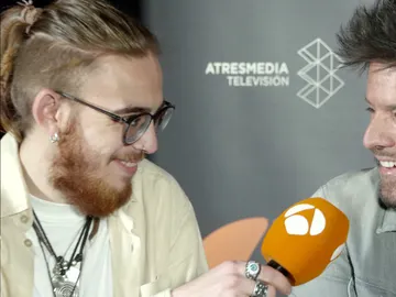 Andrés Martín, ganador de 'La Voz', y su coach, Pablo López Andrés Martín, ganador de 'La Voz', y su coach, Pablo López