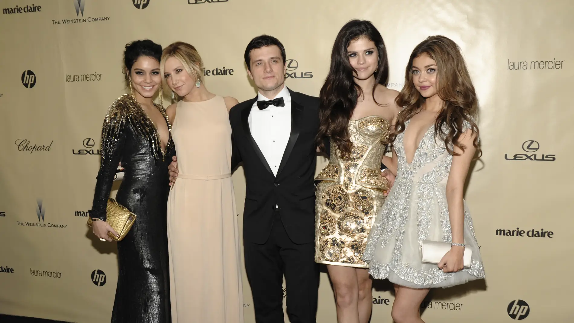 Sarah Hyland, Vanessa Hudgens, Ashley Tisdale, Selena Gomez y Josh Hutcherson