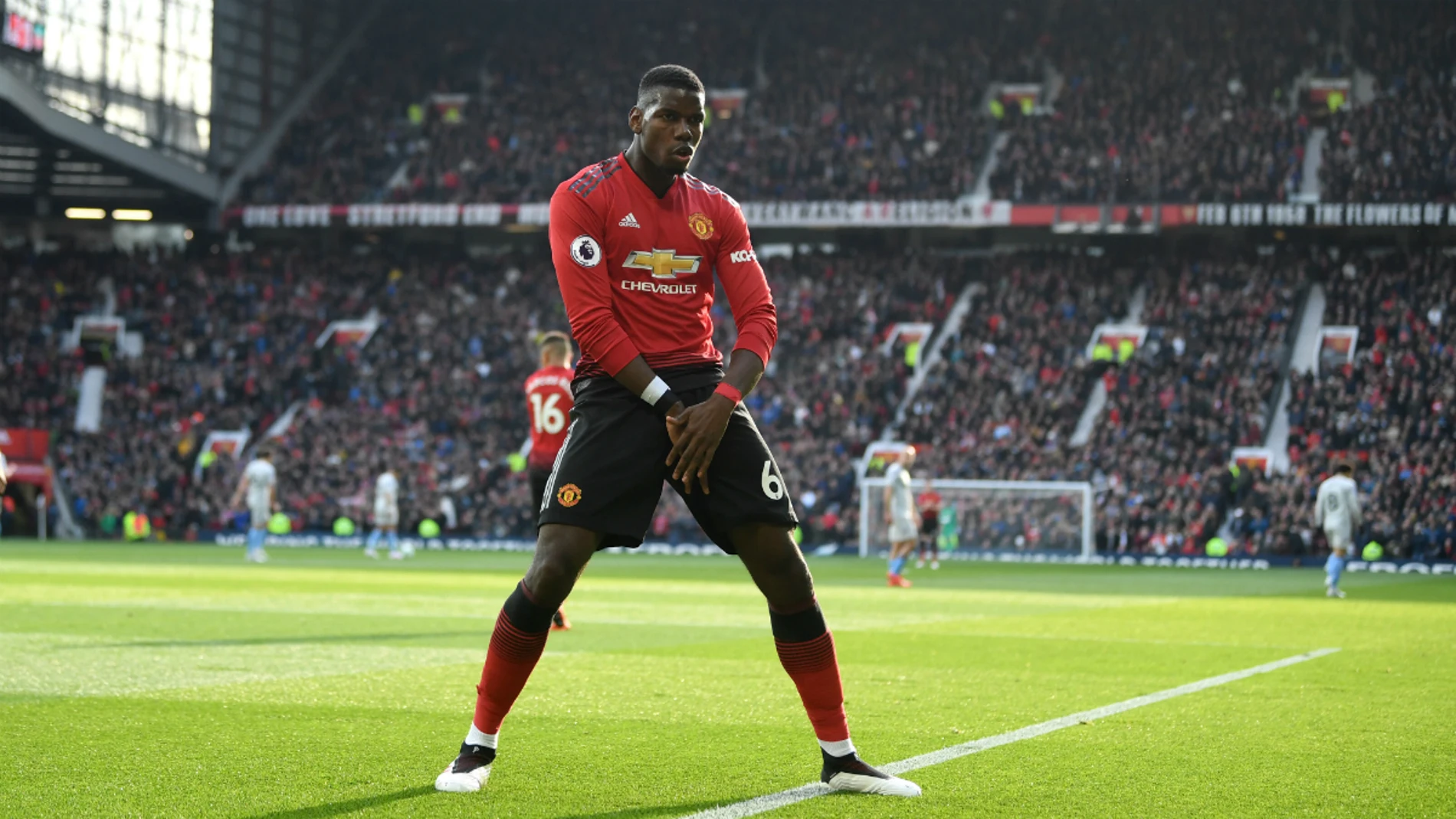Pogba celebra un gol con el United Pogba celebra un gol con el United