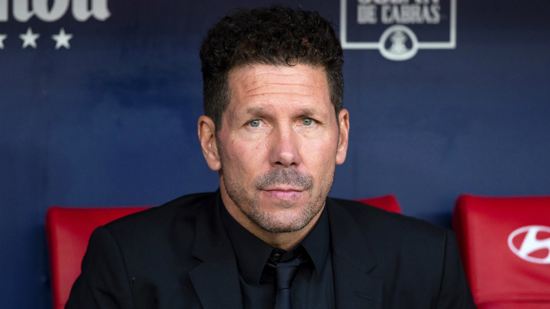 Simeone, en el banquillo Simeone, en el banquillo