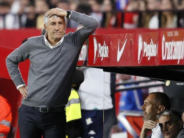 Quique Setién, en un partido