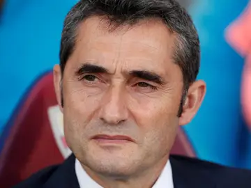 Ernesto Valverde, durante el partido contra el Huesca Ernesto Valverde, durante el partido contra el Huesca