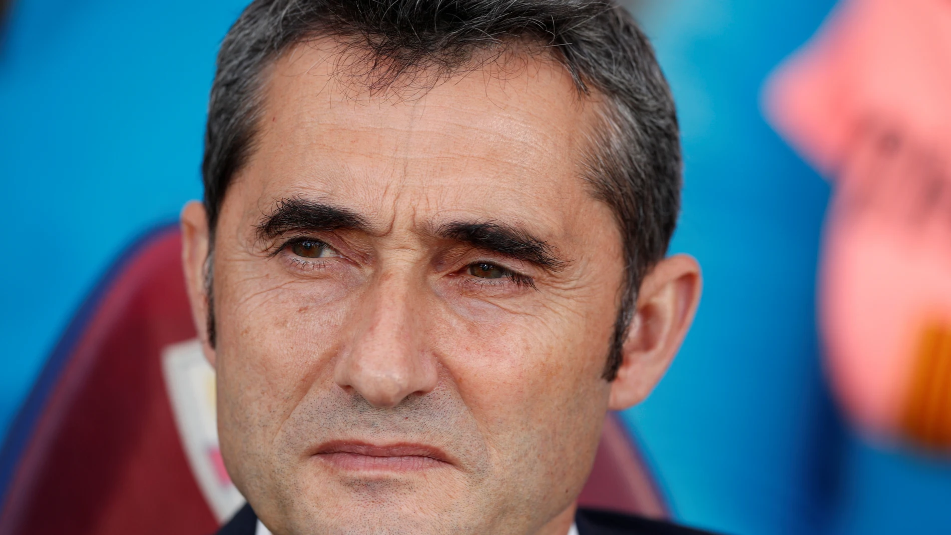 Ernesto Valverde, durante el partido contra el Huesca Ernesto Valverde, durante el partido contra el Huesca