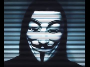 Un miembro de Anonymous