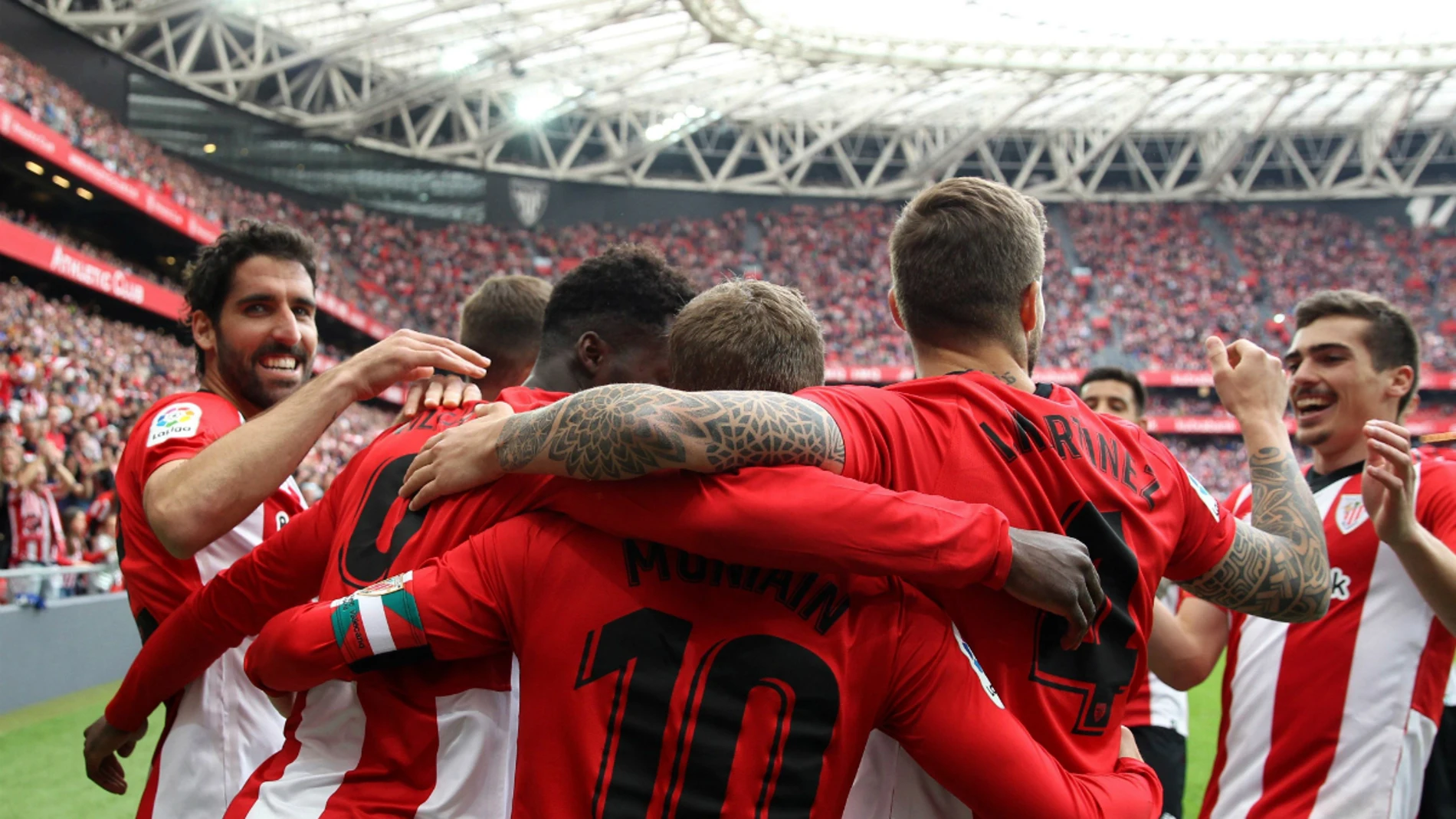 El Athletic celebra un gol El Athletic celebra un gol