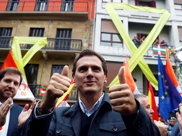 Albert Rivera en un acto en Renteria Albert Rivera en un acto en Renteria