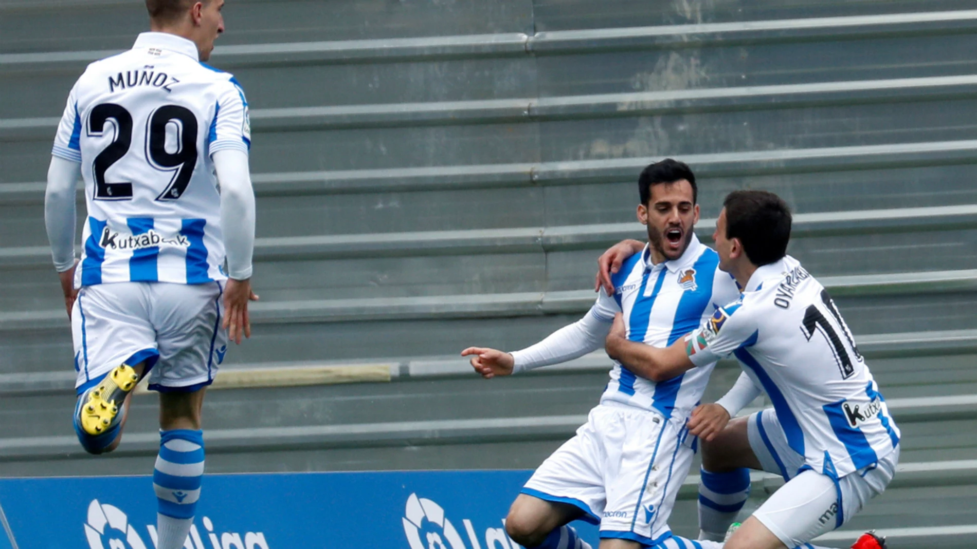 Juanmi celebra un gol Juanmi celebra un gol