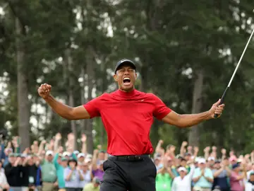 Tiger Woods celebra su victoria en Augusta Tiger Woods celebra su victoria en Augusta