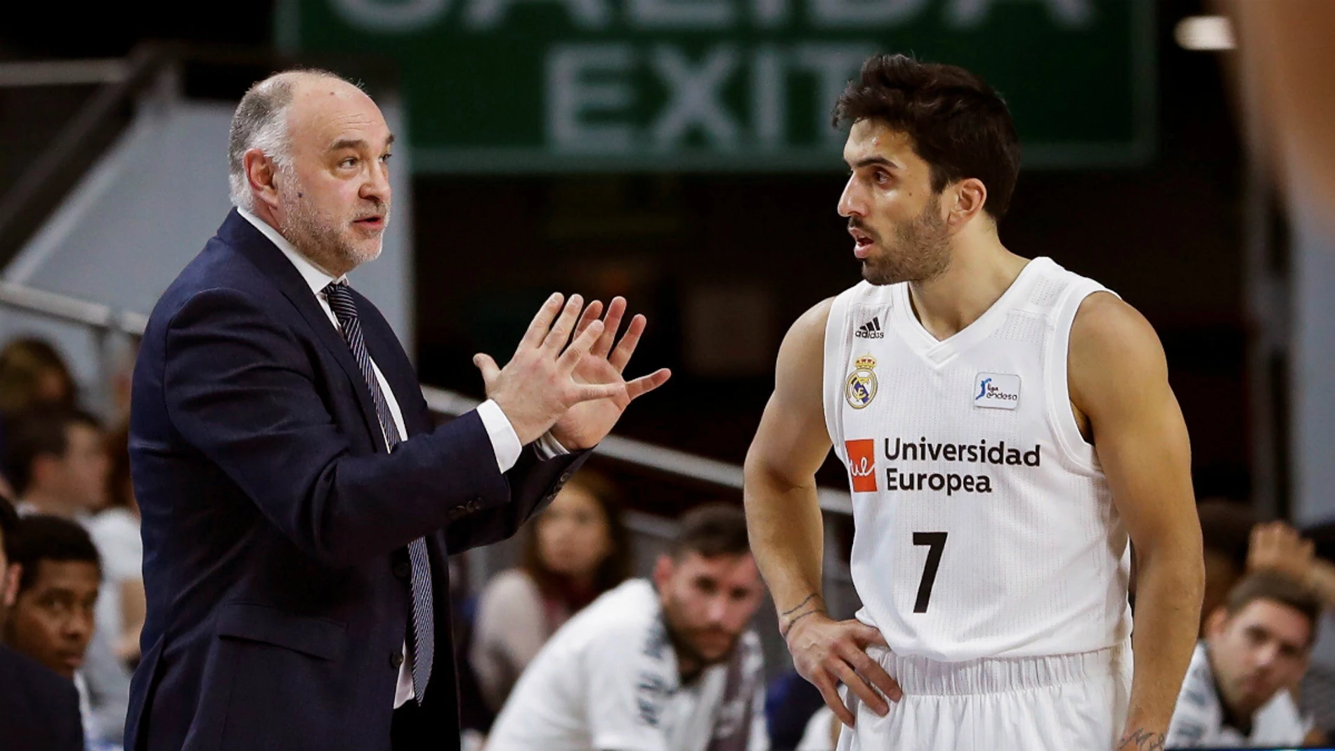Pablo Laso, con Campazzo Pablo Laso, con Campazzo