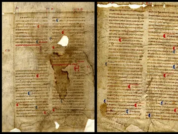 Descubren un manuscrito del siglo XIII sobre la vida de los santos Tomás, Marcos y Andrés en Ourense Descubren un manuscrito del siglo XIII sobre la vida de los santos Tomás, Marcos y Andrés en Ourense