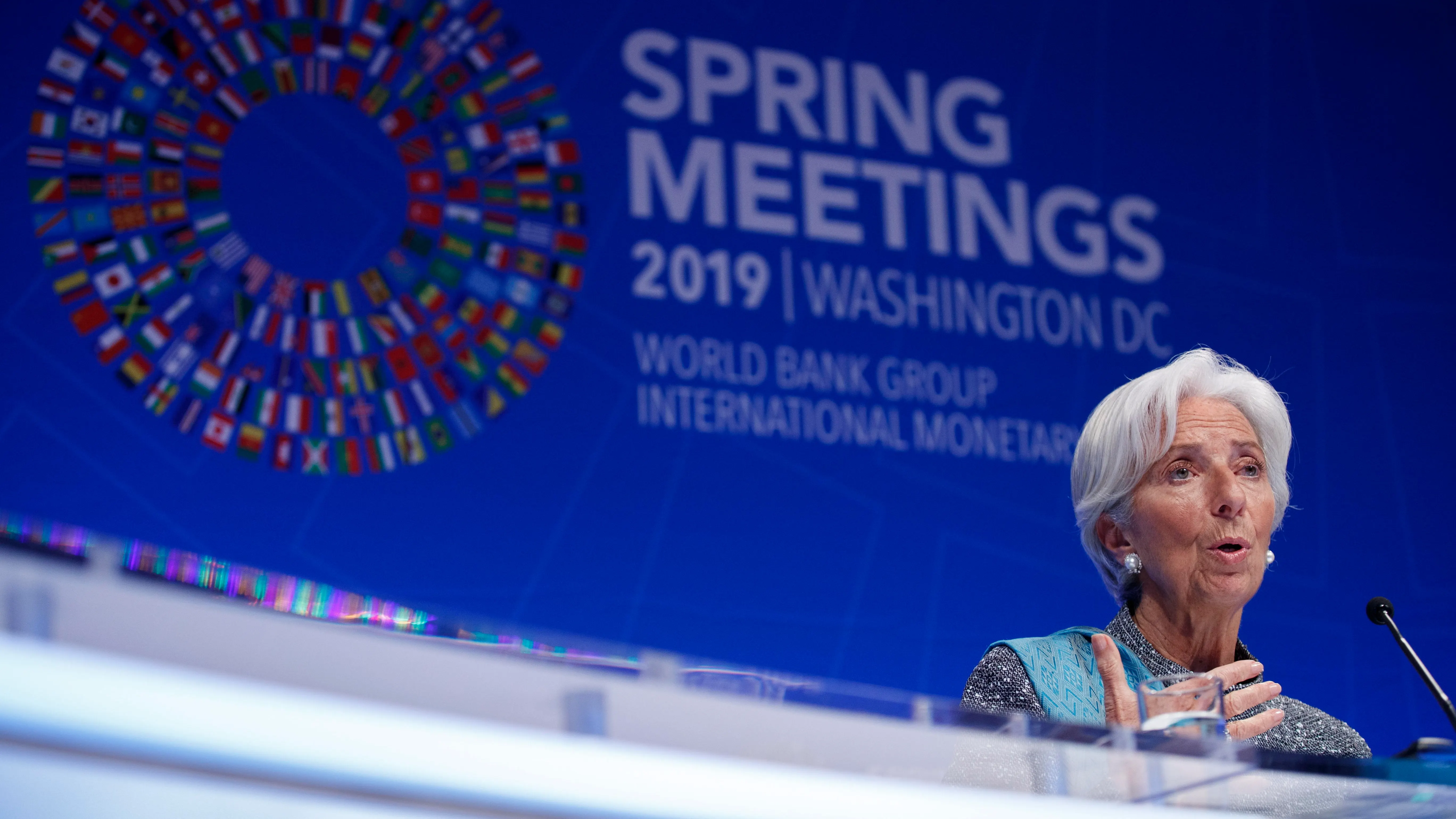 La directora gerente del FMI, Christine Lagarde