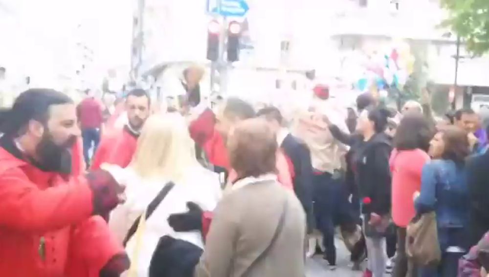 Enfrentamiento entre fieles de la Semana Santa y defensores de la República en Valladolid