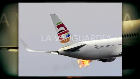 Un incendio en uno de sus motores obliga a un avión Barcelona-Tel Aviv a aterrizar de nuevo en el aeropuerto de El Prat Un incendio en uno de sus motores obliga a un avión Barcelona-Tel Aviv a aterrizar de nuevo en el aeropuerto de El Prat