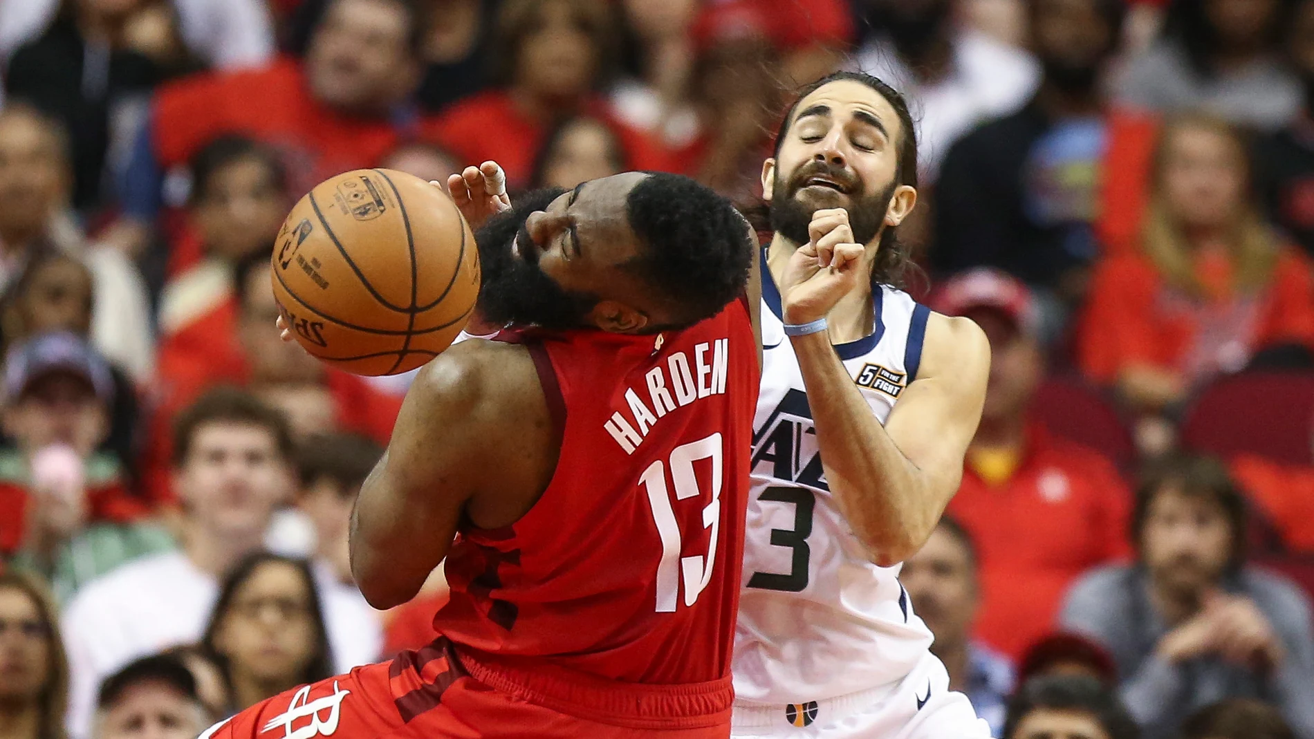 James Harden y Ricky Rubio James Harden y Ricky Rubio