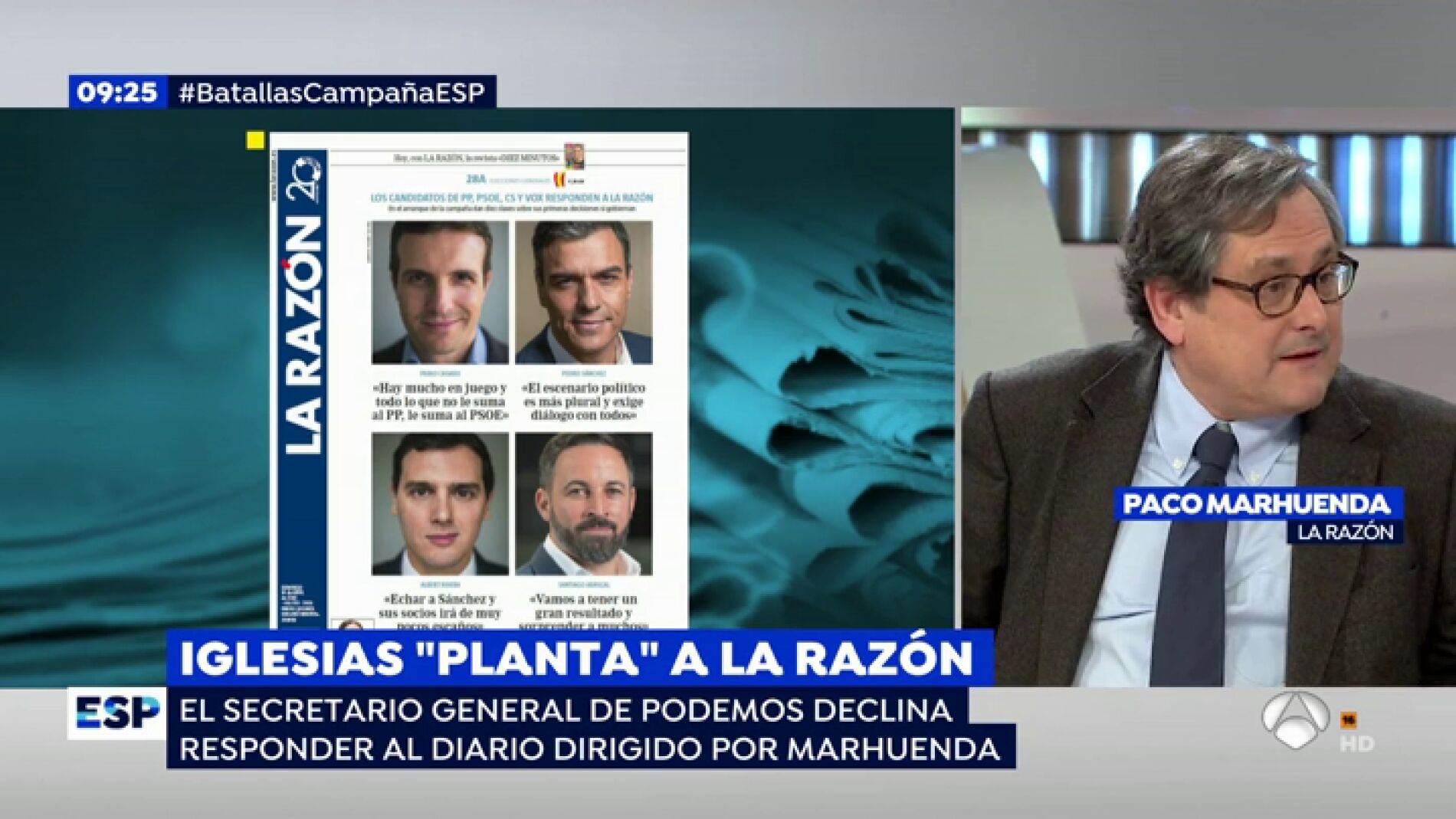 Francisco Marhuenda, director de 'La Raz&oacute;n'