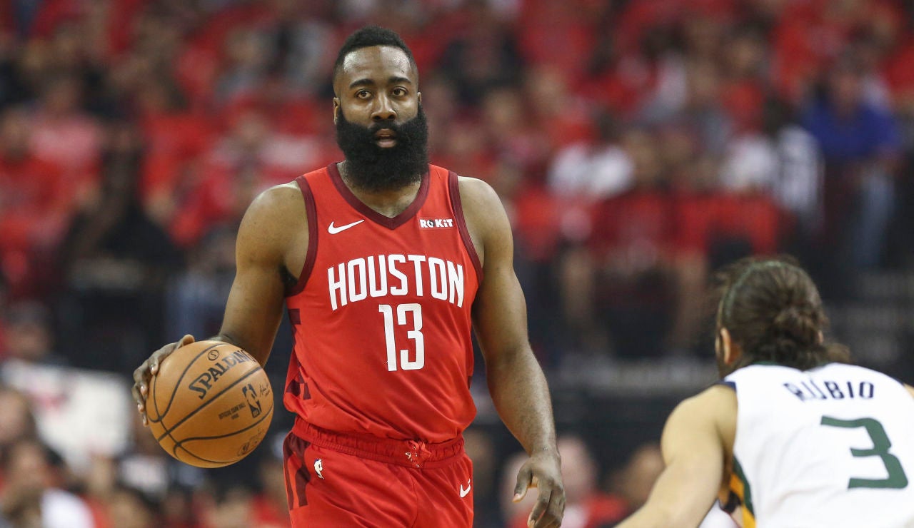 James Harden y Ricky Rubio James Harden y Ricky Rubio