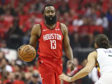 James Harden y Ricky Rubio James Harden y Ricky Rubio