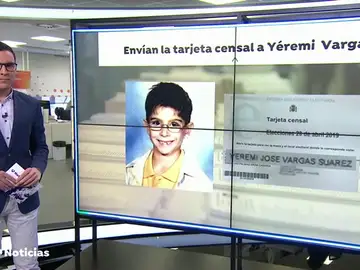 Tarjeta censal de Yéremi Vargas Tarjeta censal de Yéremi Vargas