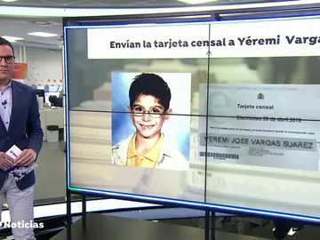 Tarjeta censal de Yéremi Vargas Tarjeta censal de Yéremi Vargas