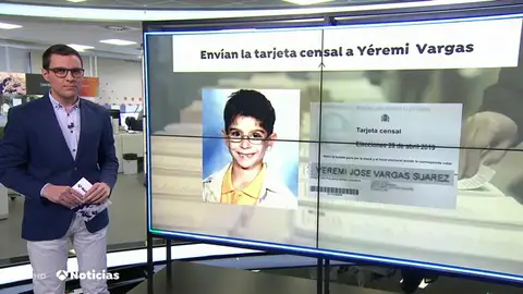Tarjeta censal de Yéremi Vargas Tarjeta censal de Yéremi Vargas