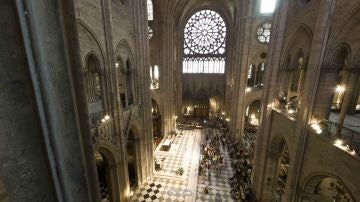 El interior de Notre Dame