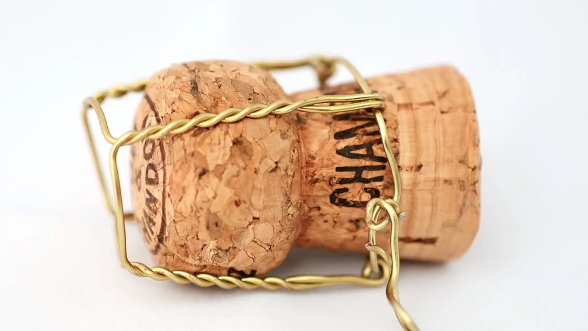 Corcho de una botella de Champán
