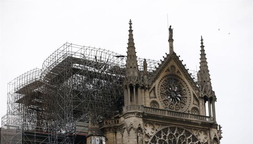 Imagen de Notre Dame tras el incendio