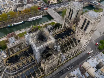 Imagen de Notre-Dame tras el incendio Imagen de Notre-Dame tras el incendio