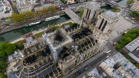 Imagen de Notre-Dame tras el incendio Imagen de Notre-Dame tras el incendio