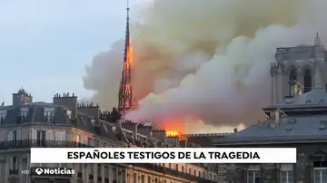 Un español, testigo del fuego de Notre Dame: Un español, testigo del fuego de Notre Dame: