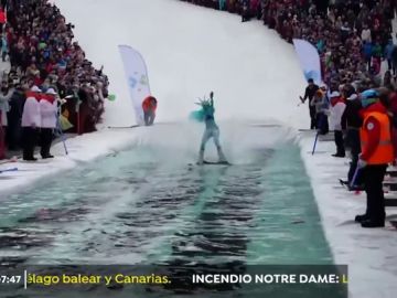 Competición de esquí en Rusia