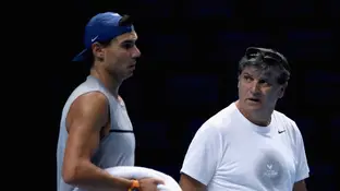 Rafa Nadal, junto a su tío Toni Rafa Nadal, junto a su tío Toni