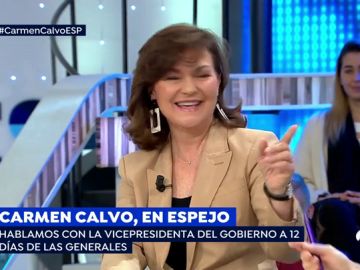 La vicepresidenta Carmen Calvo
