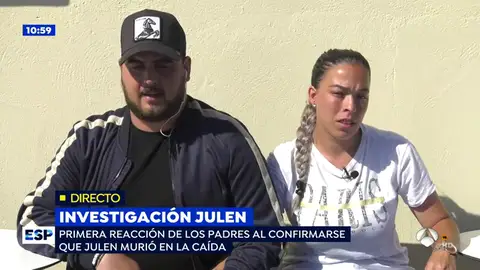 Los padres de Julen, Vicky y José padres