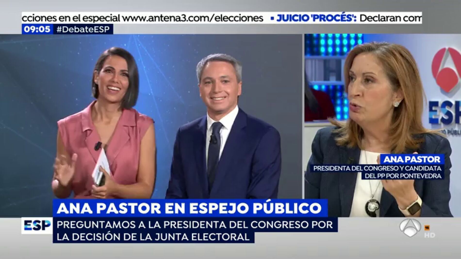 Ana Pastor en 'Espejo P&uacute;blico'