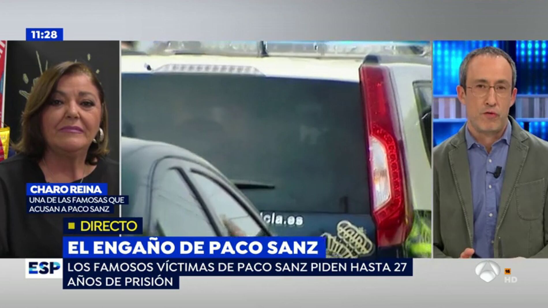 Charo Reina, v&iacute;ctima de Paco Sanz