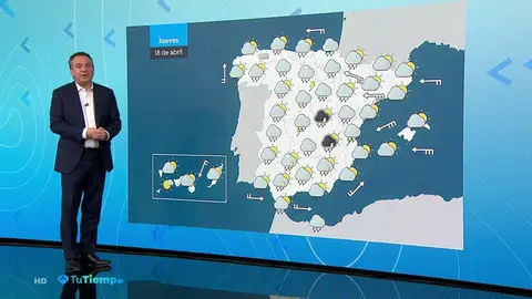 Jueves Santo pasado por agua en todo el país y con un acusado descenso de las temperaturas Jueves Santo pasado por agua en todo el país y con un acusado descenso de las temperaturas