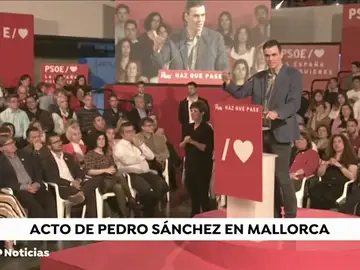 Sánchez llama a la movilización y pide que no se confíen: "la victoria depende de un solo voto" Sánchez llama a la movilización y pide que no se confíen: "la victoria depende de un solo voto"