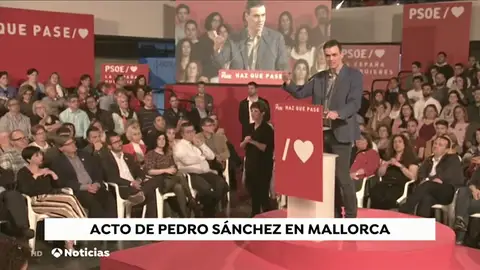 Sánchez llama a la movilización y pide que no se confíen: "la victoria depende de un solo voto" Sánchez llama a la movilización y pide que no se confíen: "la victoria depende de un solo voto"