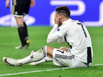Cristiano Ronaldo, en el choque contra el Ajax Cristiano Ronaldo, en el choque contra el Ajax