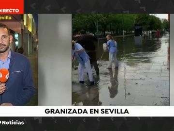 La lluvia y el granizo cobran protagonismo en Sevilla en Semana Santa