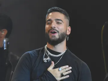 Maluma durante un concierto Maluma durante un concierto