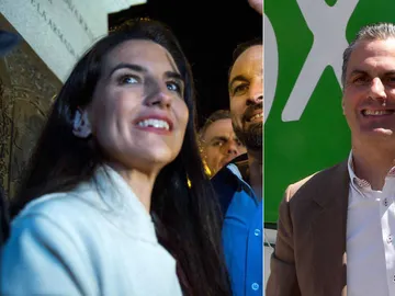 Rocío Monasterio y Javier Ortega Smith, miembros de Vox Rocío Monasterio y Javier Ortega Smith, miembros de Vox