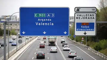 Estado del tráfico en la A3, carretera de Valencia
