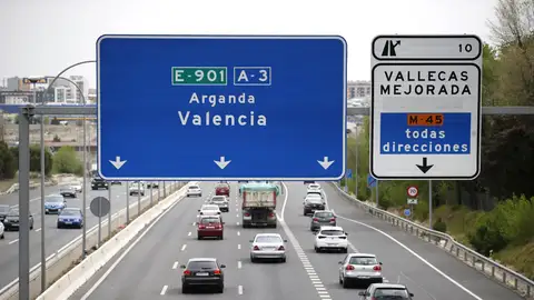 Tráfico en la A3, carretera de Valencia. Estado del tráfico en la A3, carretera de Valencia