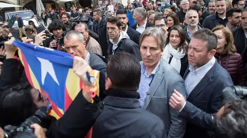 Escrache a Inés Arrimadas en Vic Escrache a Inés Arrimadas en Vic