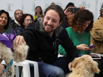Pablo Iglesias en un acto de campaña electoral Pablo Iglesias en un acto de campaña electoral