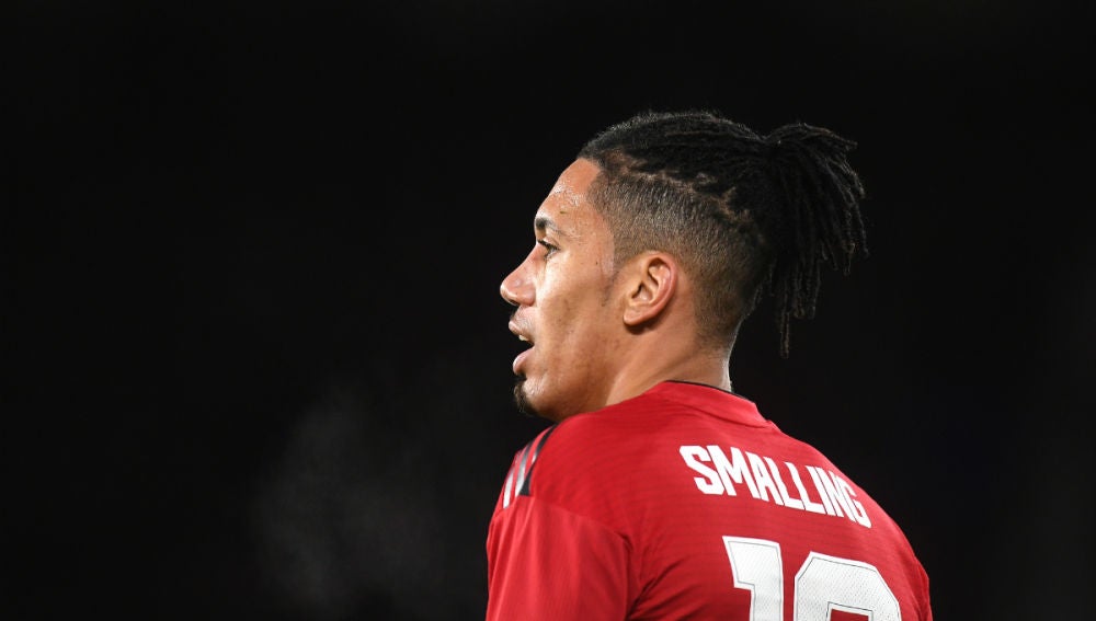 Smalling, en un partido